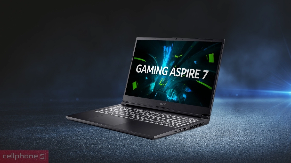 Hiệu năng tính toán, xử lý đồ họa mượt mà của laptop Acer Gaming Aspire 7 A715-59G-78WG