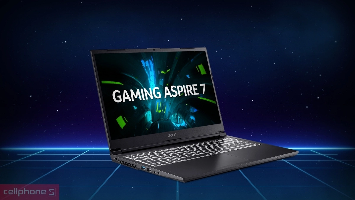 Bộ nhớ RAM, ổ cứng của laptop Acer Gaming Aspire 7 A715-59G-78WG