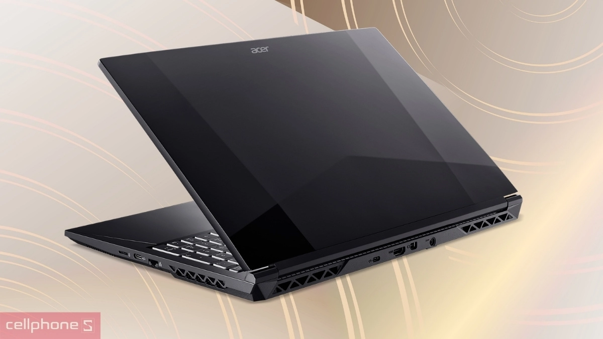 Thiết kế màu Đen mạnh mẽ của Laptop Acer Gaming Aspire 7 A715-59G-59RD