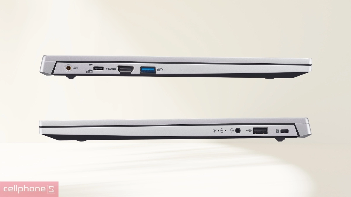 Cổng kết nối đa dạng trên Laptop Acer Aspire Lite 15 AL15-33P-38BA