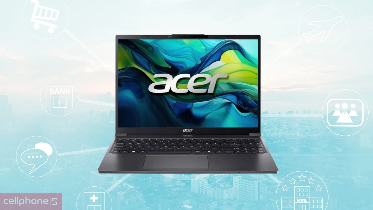 Bộ nhớ RAM và ổ cứng của laptop Acer Aspire Go 15 AG15-51P-3151