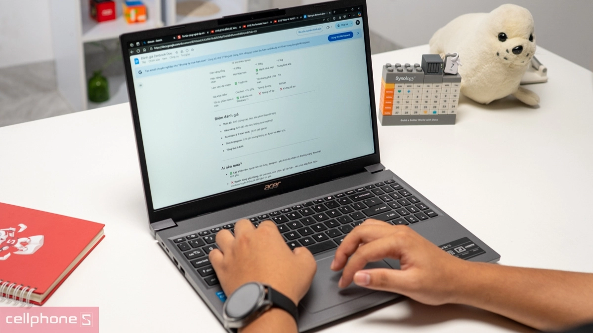 Bộ nhớ RAM và ổ cứng của laptop Acer Aspire Go 15 AG15-51P-3151