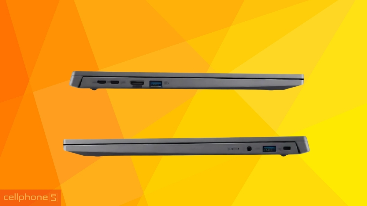 Cổng kết nối, thời lượng pin của laptop Acer Aspire Go 15 AG15-51P-3151