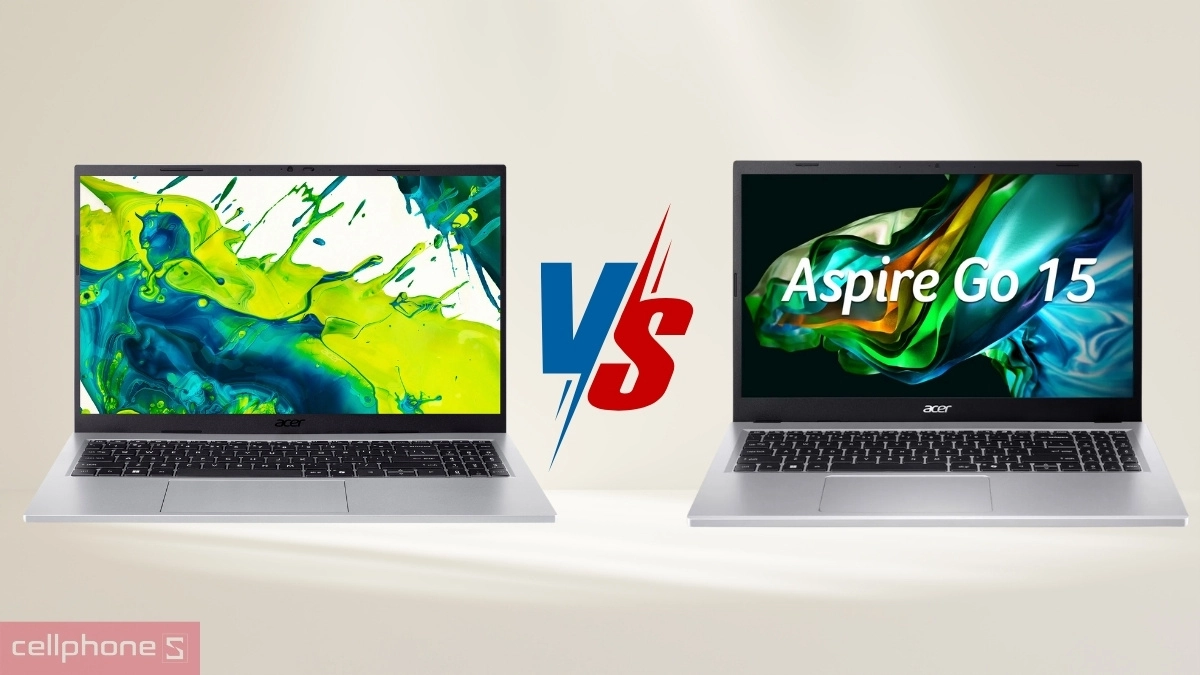 So sánh laptop Acer Aspire Go 15 AG15-72P-776J và Aspire Go 15 AG15-71P-58X1
