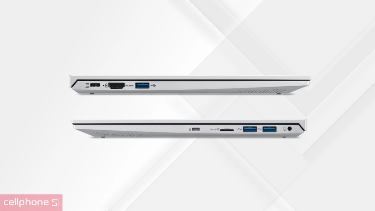 Pin 58Wh bền bỉ và cổng kết nối USB-C đa năng