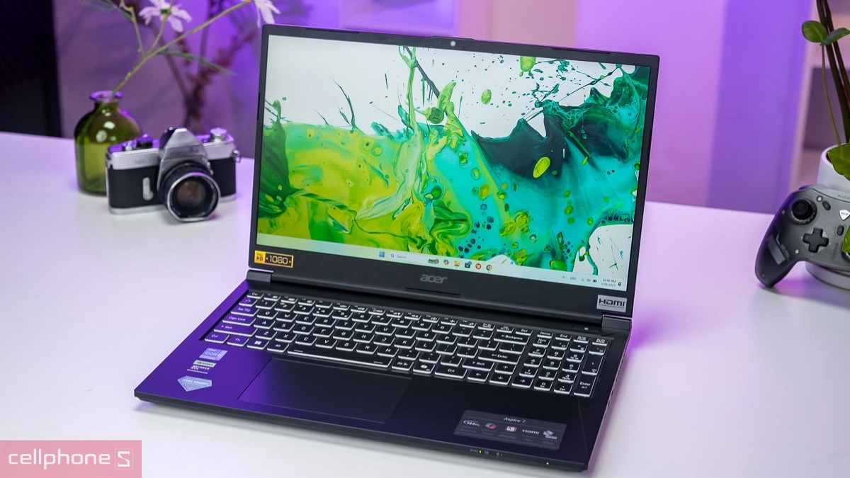 CPU - Card đồ hoạ - Tản nhiệt của laptop Acer Gaming Aspire 7 A715-59G-73LB