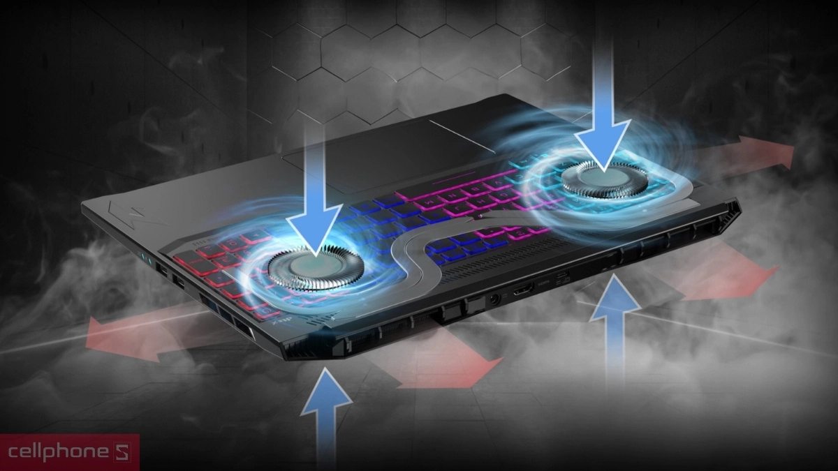 Hiệu năng tính toán, xử lý đồ họa mạnh mẽ của laptop Acer Gaming Nitro V 16 AI ProPanel ANV16S-61-R0B8