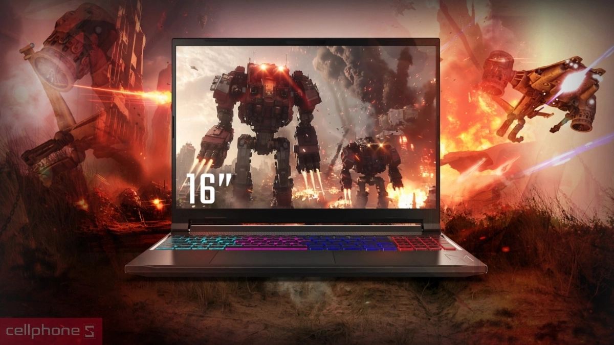 Màn hình, chất lượng hiển thị của laptop Acer Gaming Nitro V 16 AI ProPanel ANV16S-61-R0B8