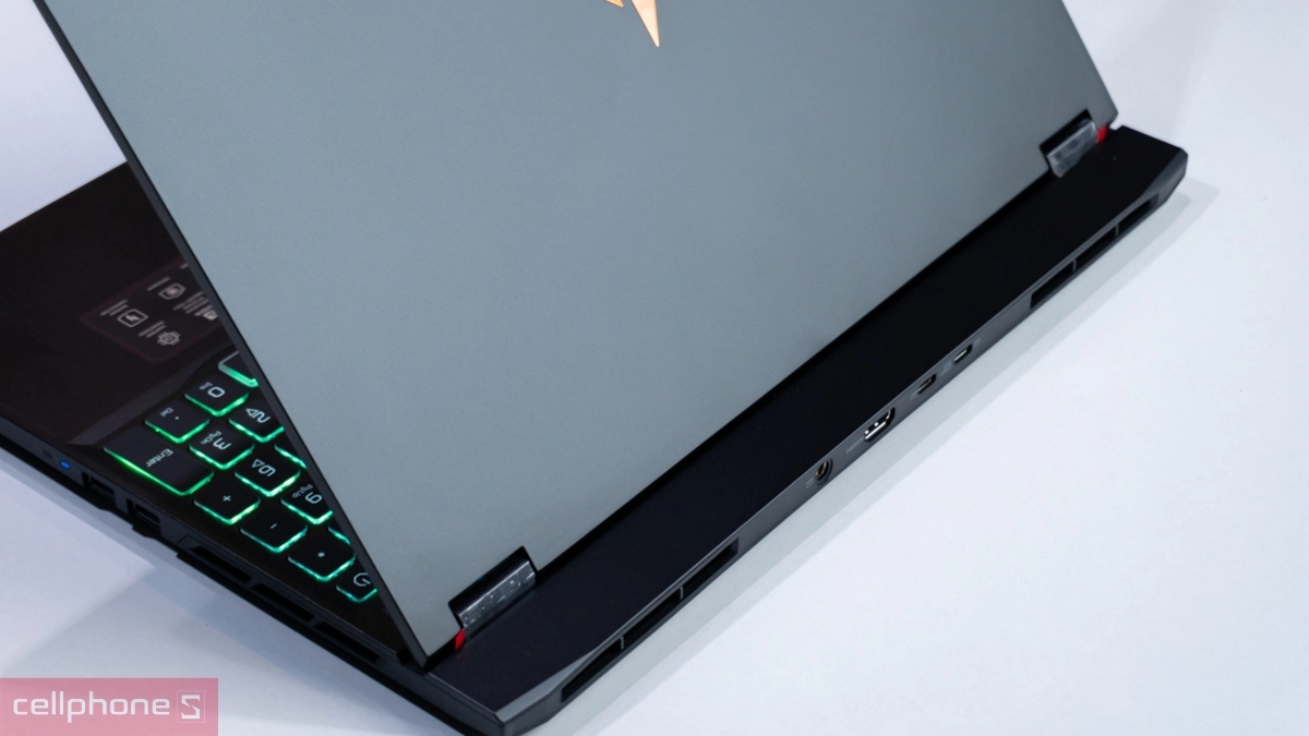 Thiết kế laptop Acer Gaming Nitro 16 AI Propanel AN16S-61-R5F4