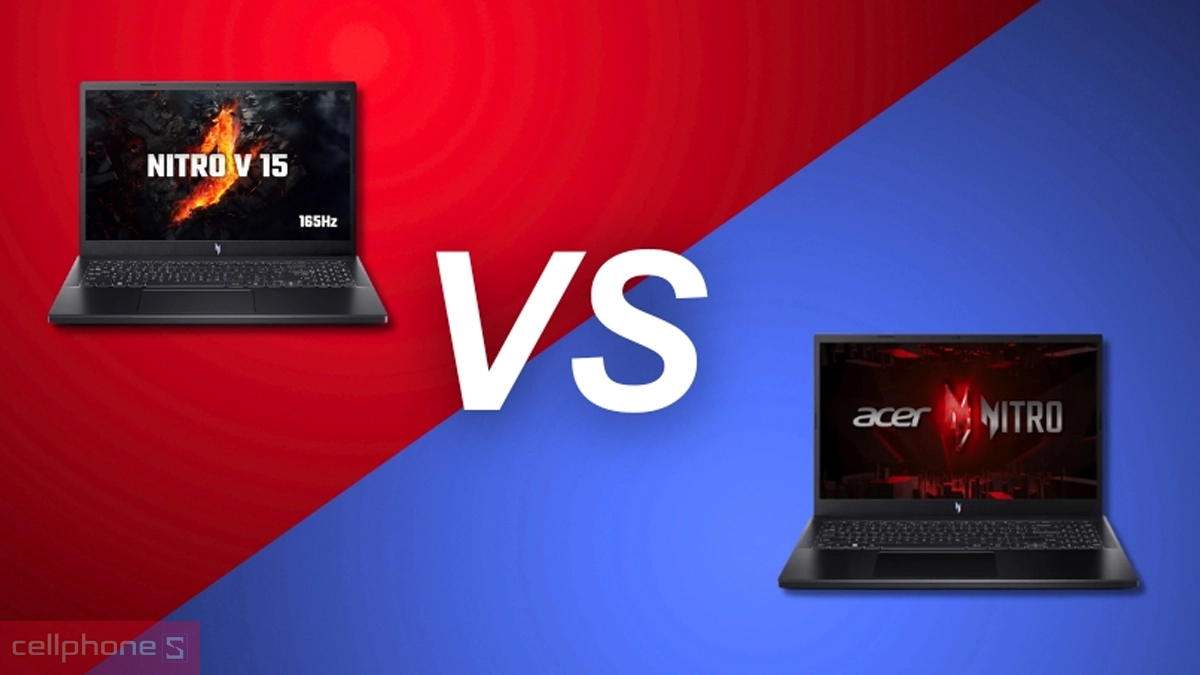 So sánh laptop Acer Gaming Nitro V 15 ANV15-41-R732 với laptop Acer Nitro V ANV15-51-57B2