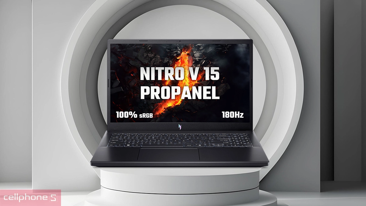 Pin, hệ thống cổng kết nối của laptop Acer Gaming Nitro V 15 Propanel ANV15-41-R0Y4