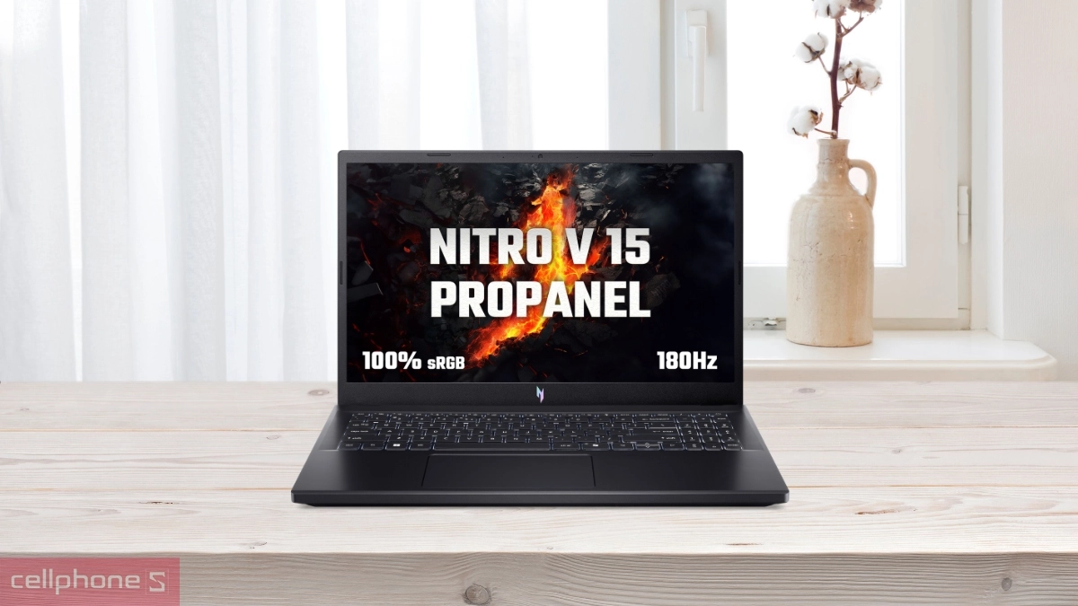 Màn hình, chất lượng hiển thị của laptop Acer Gaming Nitro V 15 Propanel ANV15-41-R9M1