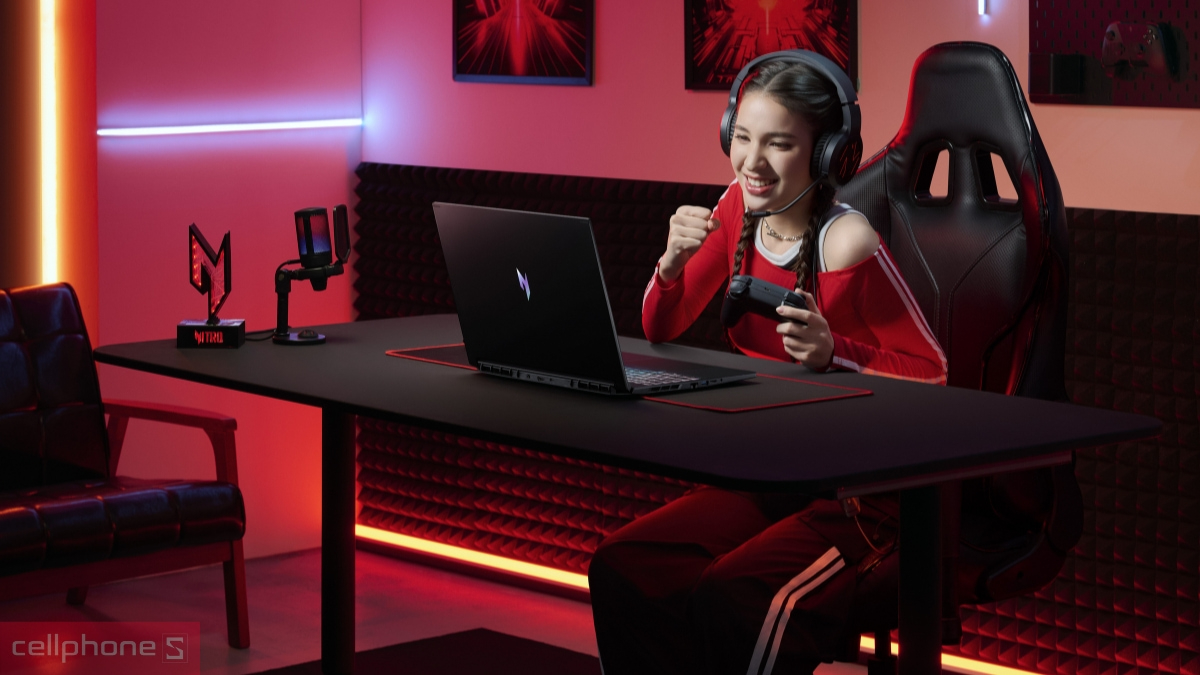 Hiệu suất AI vượt trội của laptop Acer Gaming Nitro V 16 AI ProPanel ANV16S-61-R7KQ