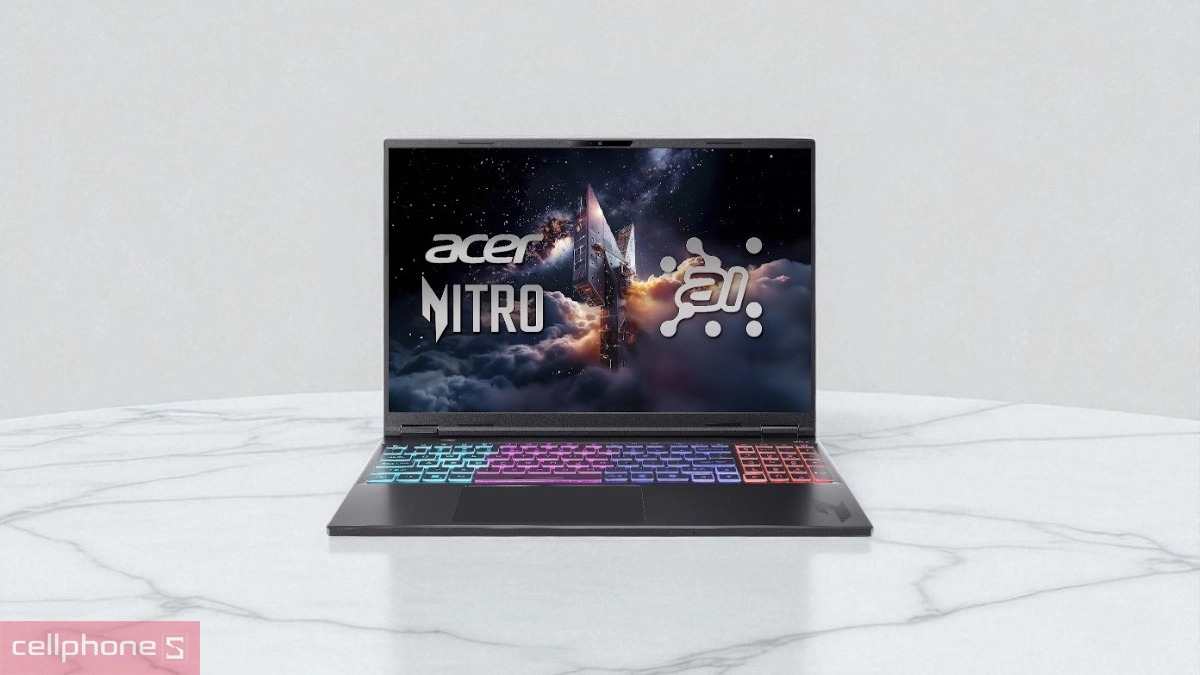 RAM , ổ cứng của laptop Acer Gaming Nitro V 16 AI ProPanel ANV16S-61-R9ZV