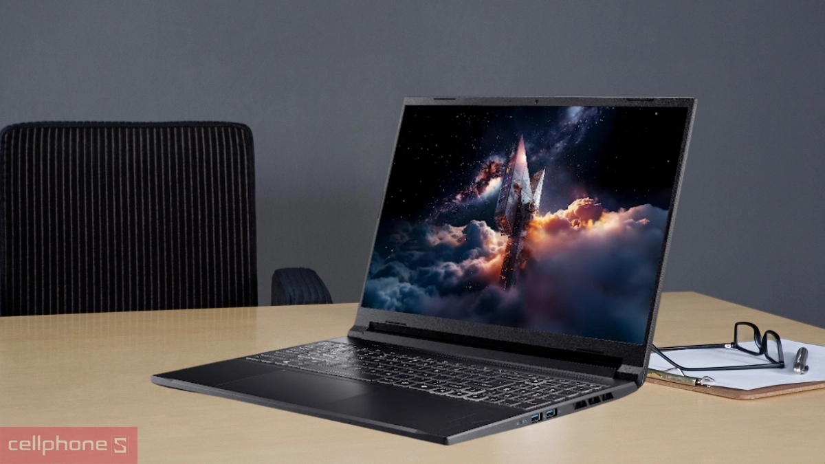 Pin và thời lượng sử dụng của laptop Acer Gaming Nitro V 16S ProPanel ANV16S-41-R337