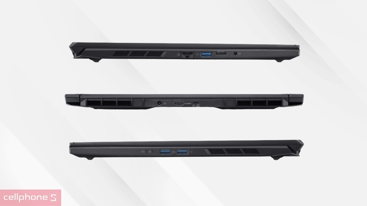 Cổng kết nối của laptop Acer Gaming Nitro V 16S ProPanel ANV16S-41-R337