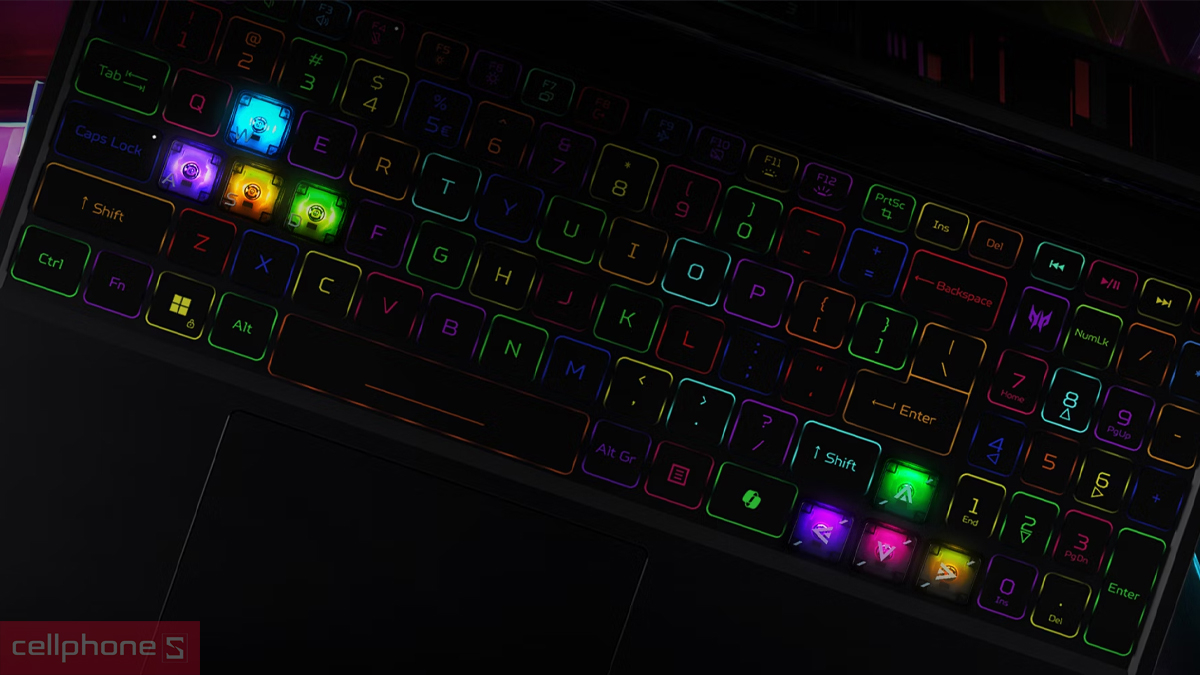 Thiết kế laptop Acer Gaming Predator Helios 16 AI PH16-73-93HD