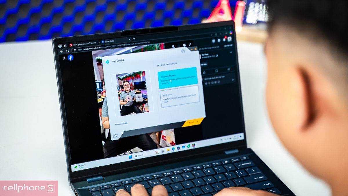 Acer Swift 14 Core Ultra 7 hỗ trợ đa nhiệm và xử lý AI