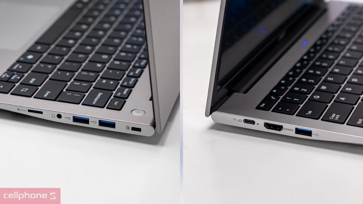 Acer Swift Lite 14 tích hợp nhiều cổng kết nối thiết bị ngoại vi