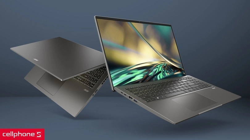 Thiết kế Acer Swift mỏng nhẹ sang trọng