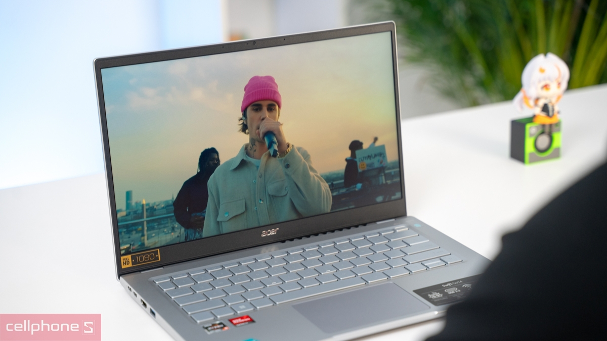 Laptop Acer trang bị đồ họa AMD Radeon hỗ trợ hiển thị sắc nét