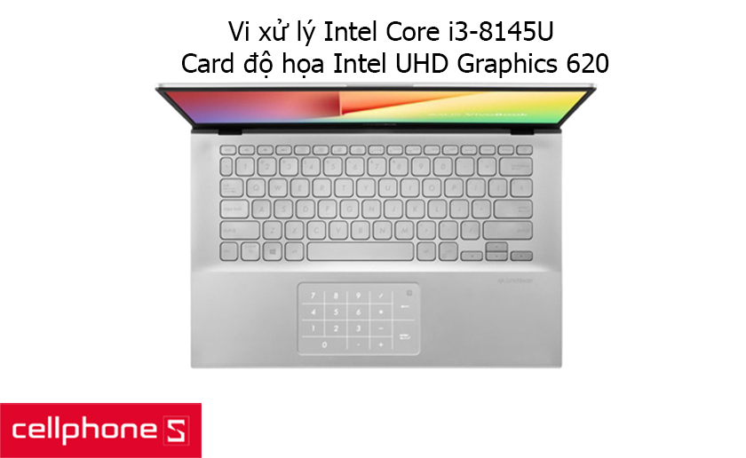 Bộ vi xử lý Intel Core i3-8145U mang lại khả năng xử lý ổn định