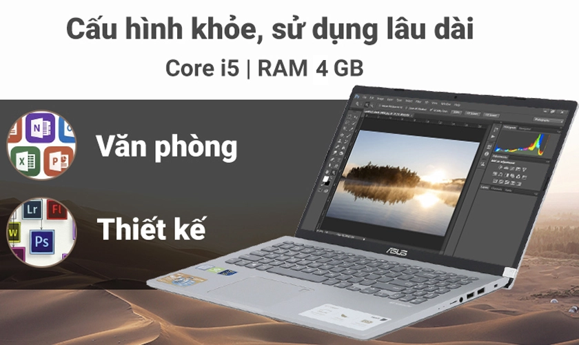 Hiệu năng tốt với Intel Core i5-8265U, Card đồ hoạ NVIDIA GeForce MX230 2GB
