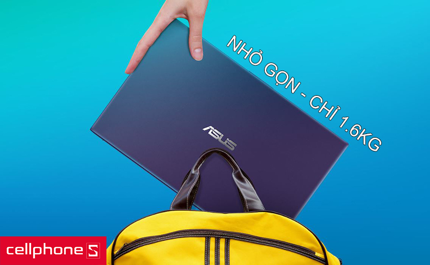 Máy chỉ nặng 1.6kg về khối lượng