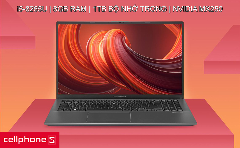Hiệu năng ấn tượng với Core i5-8265U, 8GB RAM, 1TB bộ nhớ trong