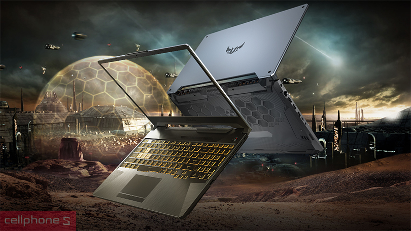 Thiết kế laptop Asus TUF Gaming F15 FX507VV-LP181W