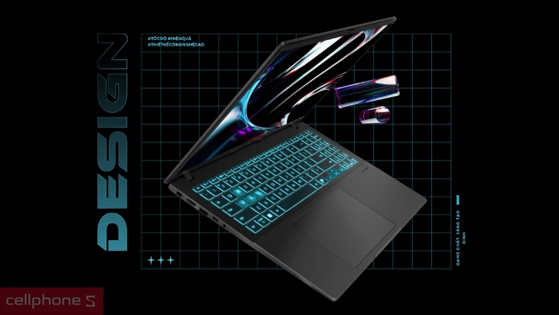 Thiết kế laptop ASUS Gaming V16 V3607VH-RP024W