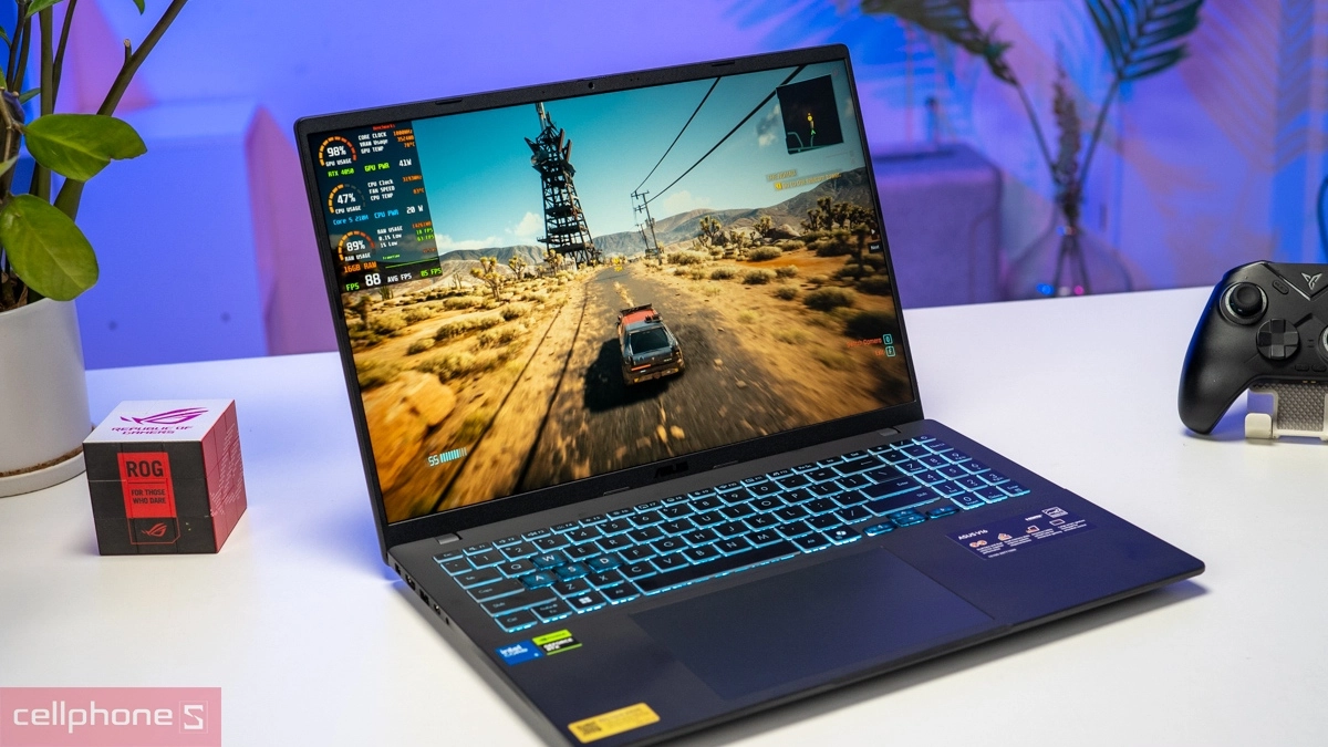 Asus Gaming V16 - laptop AI mỏng nhẹ, game chất