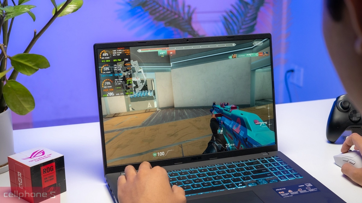 Asus Gaming V16 là laptop đồ họa mượt mà