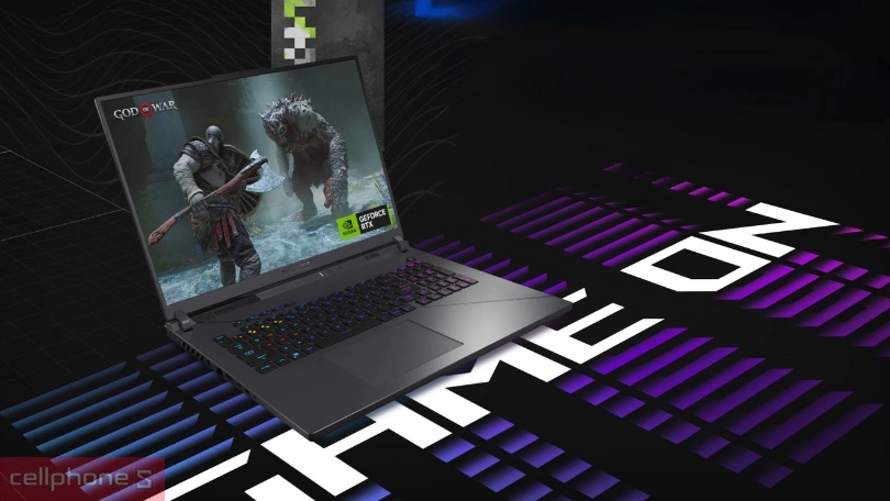 Pin và hệ thống cổng kết nối của laptop Asus ROG Strix G18 G814JVR-N6089W