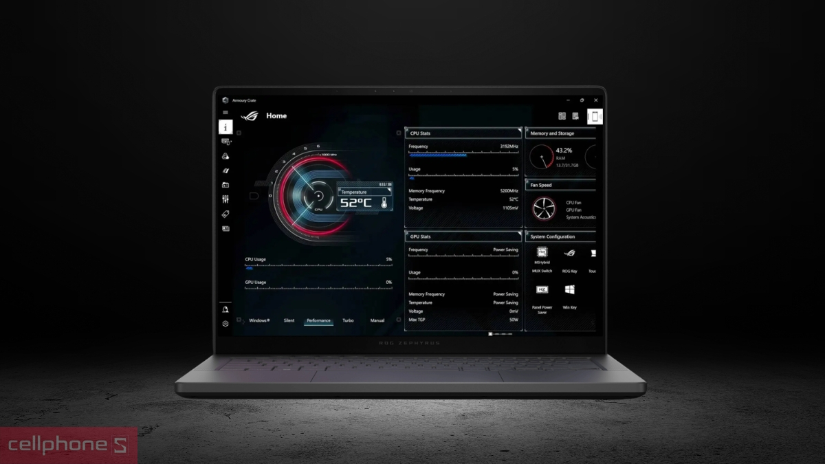 Asus ROG Zephyrus G14 tích hợp phần mềm bảo vệ màn hình