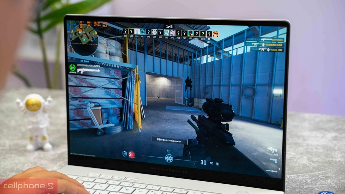 hiệu năng CPU của Asus ROG Zephyrus G14