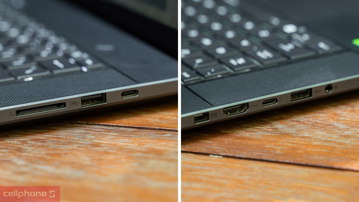 Asus Rog Zephyrus G16 tích hợp Thunderbolt 4, HDMI 2.1 và đầu đọc thẻ SD