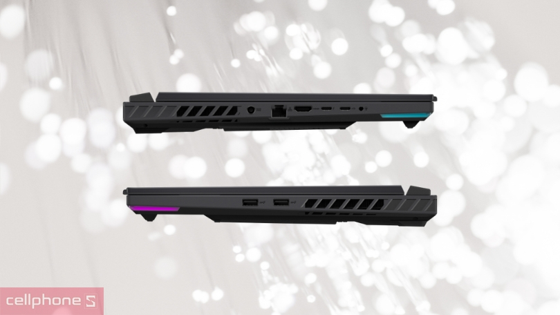 Pin và hệ thống cổng kết nối của laptop Asus ROG Strix G16 G614JU N4450W