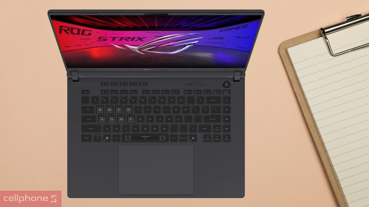 Pin, cổng kết nối của laptop Asus ROG Strix G16 G615LR-S5289W