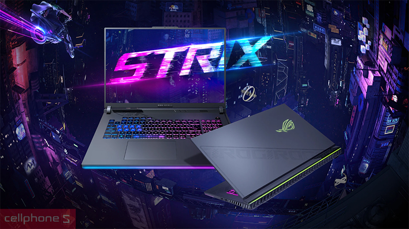 Thiết kế laptop Asus ROG Strix G18 G814JV-N6077W 