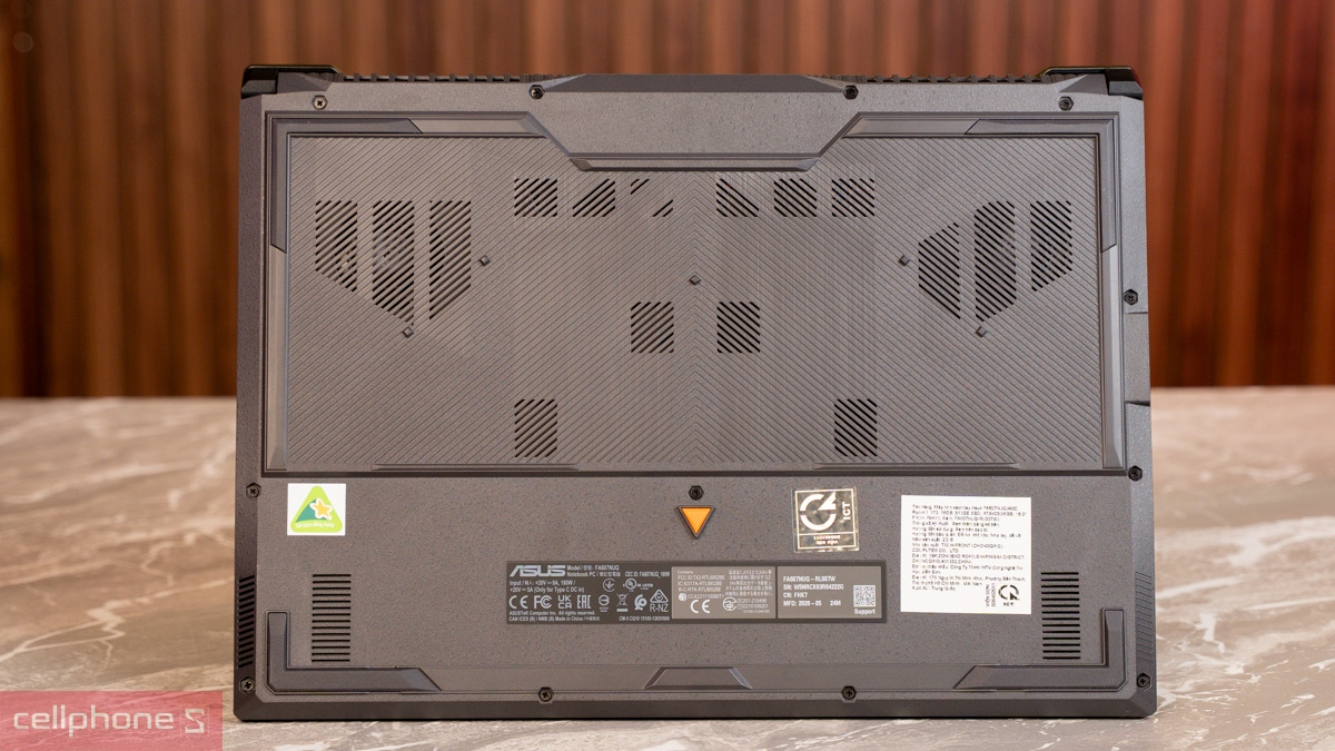 ASUS TUF Gaming A16 tối ưu luồng khí với hệ thống làm mát