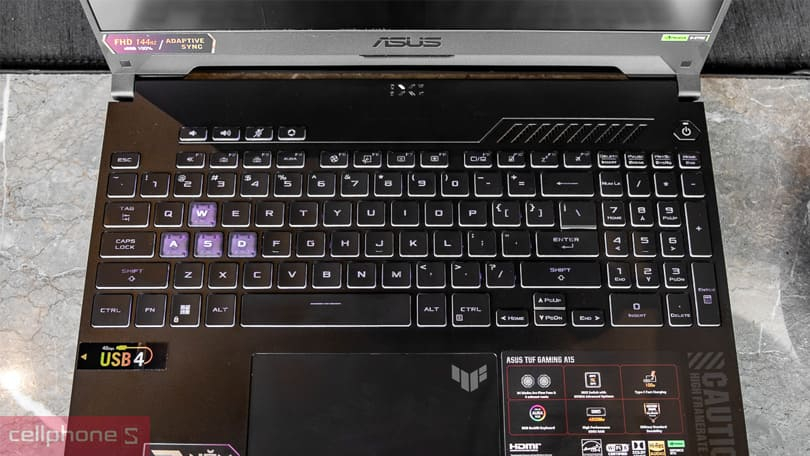 Bàn phím Asus Tuf Gaming A15 Bàn phím Asus Tuf Gaming A15