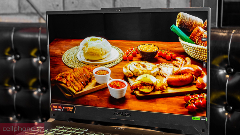 Asus Tuf Gaming A15 có màn hình chuyên nghiệp Màn hình Asus Tuf Gaming A15