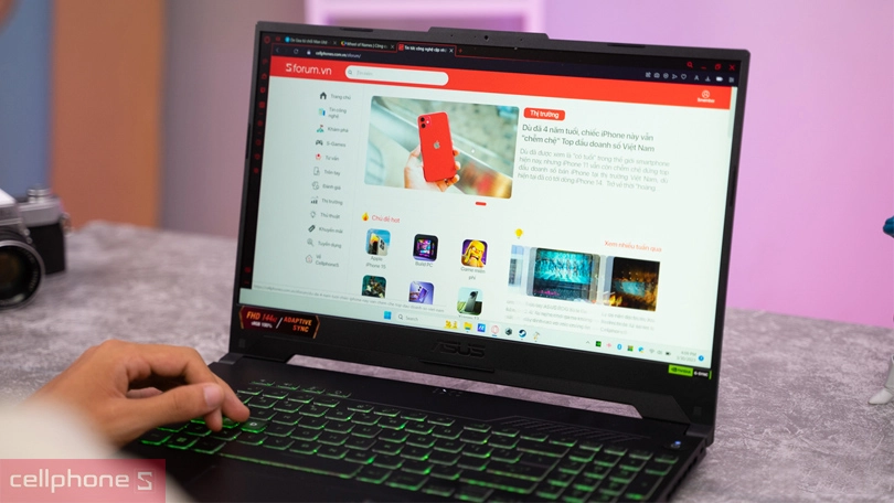 Thiết kế laptop Asus Tuf Gaming F15 Thiết kế laptop Asus Tuf Gaming F15