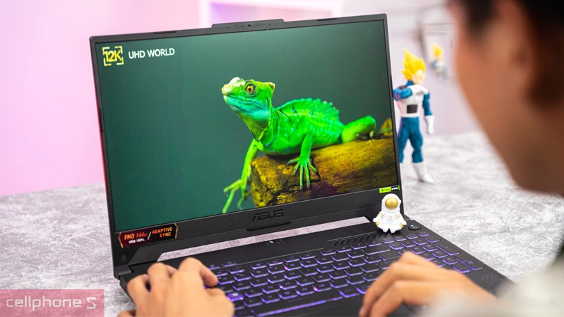Asus Tuf Gaming F15 có màn hình chân thật Màn hình Asus Tuf Gaming F15