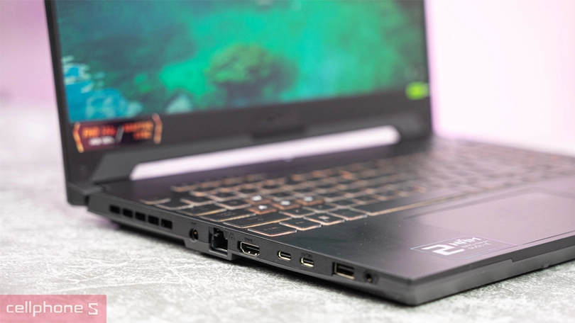 Asus Tuf Gaming F15 được trang bị cổng kết nối đa dạng Cổng kết nối Asus Tuf F15