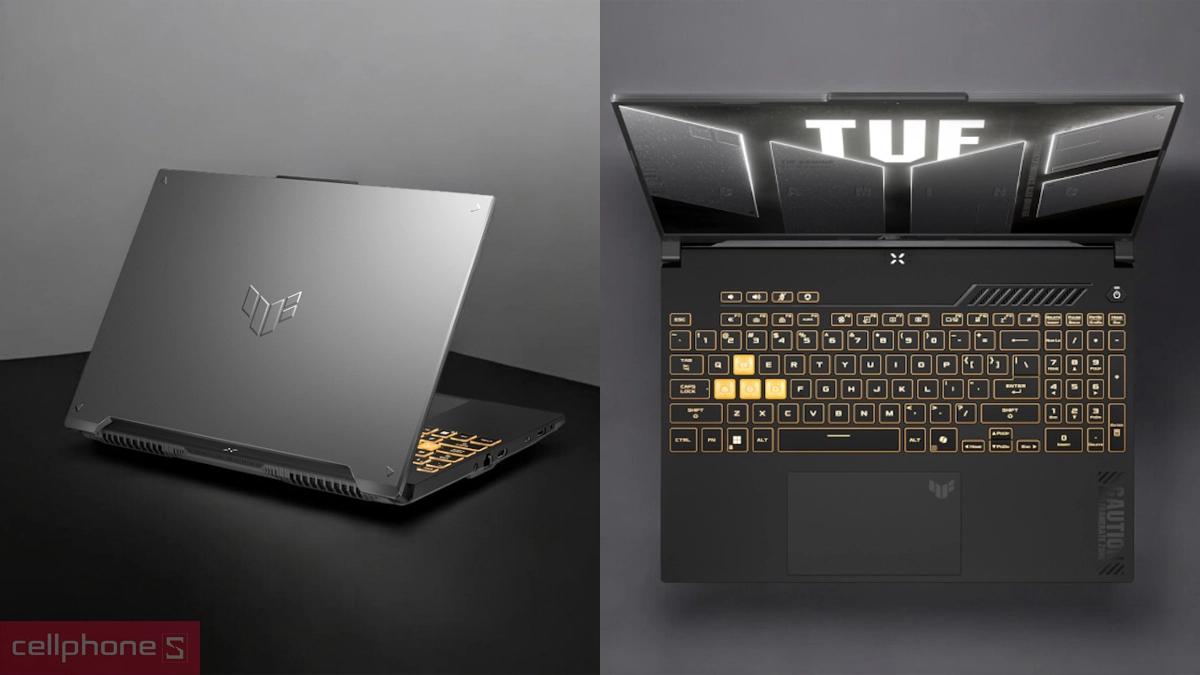 Thiết kế laptop ASUS TUF Gaming F16 FX607VJB-RL151W