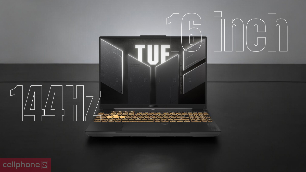 Màn hình, tần số quét của laptop ASUS TUF Gaming F16 FX607VJB-RL151W