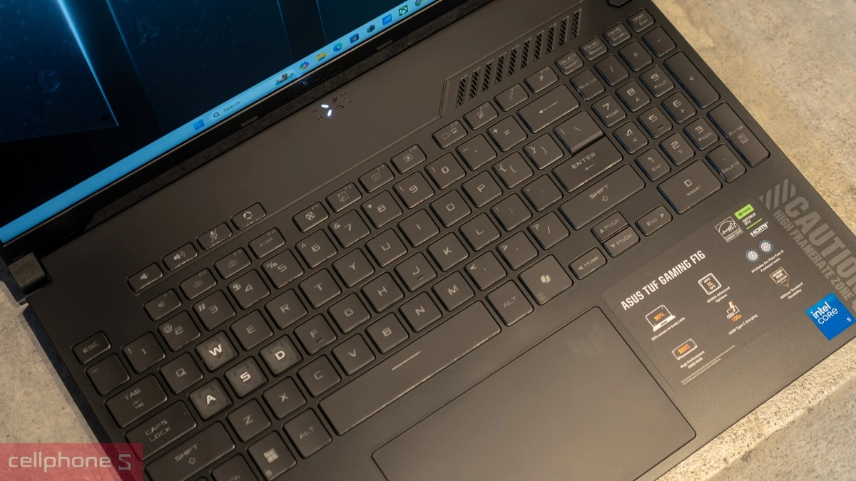 Cấu hình laptop ASUS TUF Gaming F16 FX607VU-RL045W