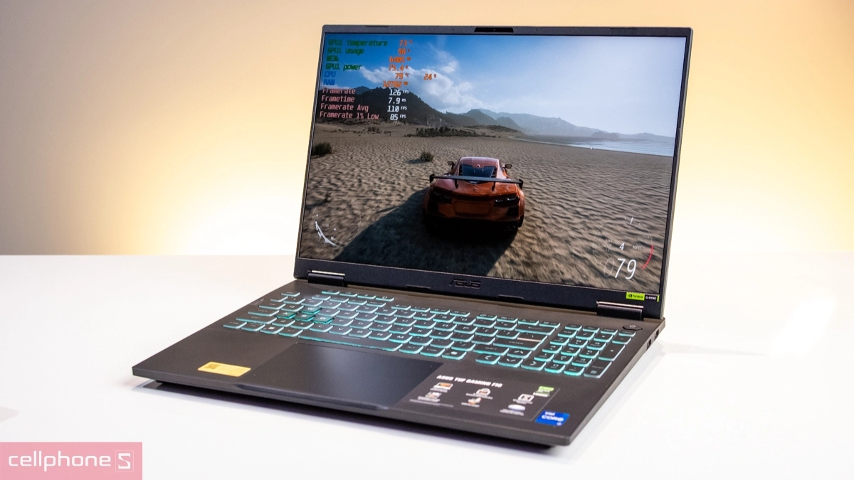 Hiệu năng xử lý của laptop ASUS TUF Gaming F16 FX608JHR-RV037W